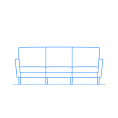 Furniture Sofa Burrow Sketch Style Svg Vector, Free Vectors File
